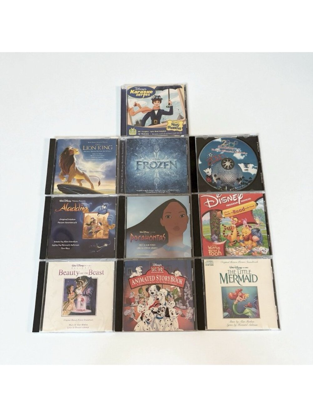 Lot 10 Vintage Disney Cds! Soundtrack 90s Gift Variety Beauty Beast Little Merma